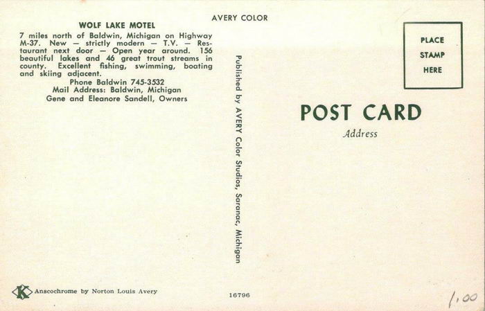 Day Star Motel at Wolf Lake (Wolf Lake Motel) - Old Postcard Photo (newer photo)